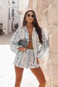 Komplet MOLLY len - Blue seaside
